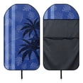thumbnail image 5 of XYZCANDO Blue Tropical Palm Leaf Car Seat Towel Cover - Waterproof Sweat-Absorbent Protector | Universal Fit for Cars, SUVs & Trucks, 5 of 8