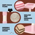 thumbnail image 4 of Amolife 73.6" Extra Large Corner Cat Tree, Fan-Shaped Tower with Scratching Posts & Condo House for Indoor Cats, Pink, 4 of 10
