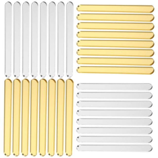 Miangastore Lollipop Sticks for Crafts Popsicle Sticks Acrylic Assorted Color 50Pcs 4.6x0.3in
