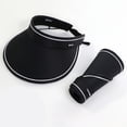 thumbnail image 4 of TFEOQRY Women's Sun Visor Hat Foldable Wide Brim UV Protection Adjustable Strap Lightweight Summer Outdoor Ponytail Hat, 4 of 6