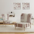thumbnail image 3 of Designart "Pink Geometric Form Windows II" Upholstered Transitional Accent Chair - Arm Chair, 3 of 5