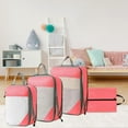 thumbnail image 5 of 4pcs/set Compression Packing Cubes Expandable Storage Travel Luggage Bags Organizer, 5 of 5