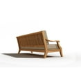 thumbnail image 4 of Curated Maison Adrien 87.25" Teak Deep Seating Outdoor Sofa with Fawn Cushion, 4 of 5