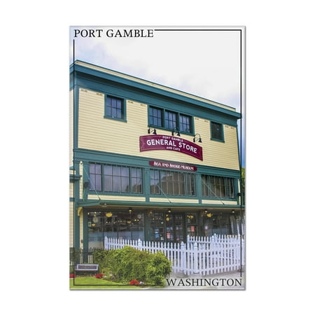 Hardware Store Washington Pa Port Gamble, Washington - General Store - Lantern Press Photography (8x12 Acrylic Wall Art Gallery Quality) ()