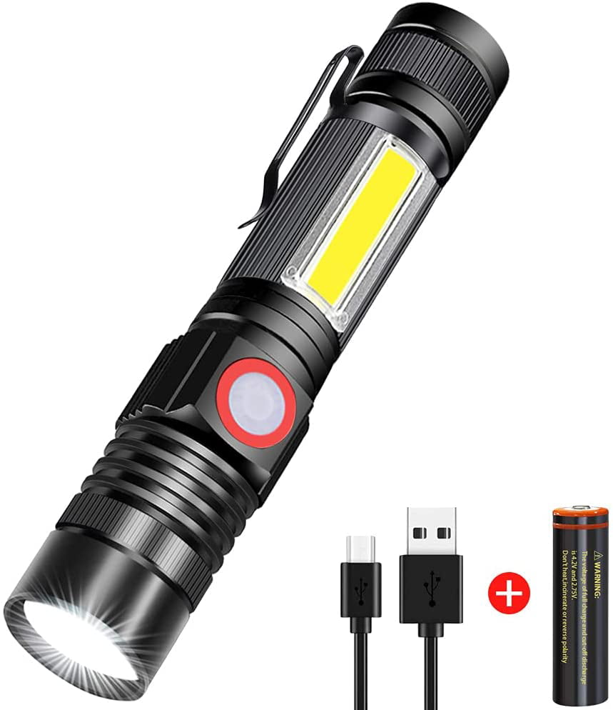 Bright 5100 Lumens XML-T6 LED Mobile Power USB Chargeable Torch Lamp Flashlight 