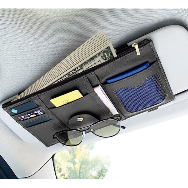 Organizador de parasol para coche, estuche de bolsillo con múltiples bolsillos, bolsa de almacenamiento para parasol de coche, parasol para coche eléctrico