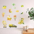 thumbnail image 6 of 1Set 8Styles Summer Lemon Gnome Wall Stickers Decals Ice-Cream PVC Window Waterproof Self Adhesive Vinyl Cling Peel and Stick for Dorm Bedroom Living Room Store Nursery Wall Decorations Party, 6 of 9