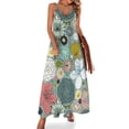 thumbnail image 1 of Vestidos de noche sin mangas con flores orientales, vestidos de lujo para mujer 2024, vestidos formales de lujo para mujer, 1 of 7