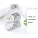 thumbnail image 3 of INTBUYING - Soporte para cepillo de dientes y pasta de dientes de una sola taza, organizador de almacenamiento de plástico para baño, 3 of 8