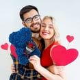thumbnail image 3 of RECUTMS Artificial Rose Teddy Bear Valentines Day Gifts for Her,Mothers Day Anniversary Birthday Gifts (Royal Blue), 3 of 8