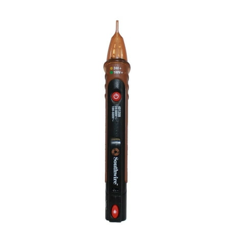Southwire 40126N NCV Non-Contact Dual Range Pen Type Detector with Flashlight, 24-600V AC
