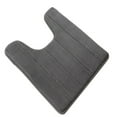 thumbnail image 1 of fastboy U-shaped Toilet Mat Water Absrobent Non-slip Elastic Skin-friendly Bathroom Rug Pad Bath Rug Showering Protection Household Home Silver Gray 50*80cm, 1 of 8
