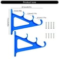 thumbnail image 5 of Horizontal Fishing Rod Rack 3-Rod Fishings Rod Holder Wall Mounted Fishing Rod Display Racks Easily to Install, 5 of 8