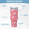thumbnail image 5 of Uemuo Yoga Unicorn Print 40oz Ice Bully With Handle And Straw Stainless Steel Vacuum Insulated Cup And 2 In 1 Straw Lid Insulated Travel Tumbler, 5 of 8