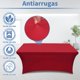 thumbnail image 4 of Mantel Rectangular Lino Elastano 4 Pies sin Arrugas, Funda Ajustable para Mesa Plegable 4 Pies para Banquetes Boda (Negro, 122x76 cm), 4 of 4