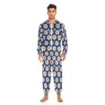 thumbnail image 3 of FORMRS Onesies Pajama for Adults Unisex Hoodie Winter Jumpsuit One Piece Sleepwear, Sizes S-2XL, Elegant Daisy Pattern, 3 of 7