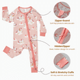 thumbnail image 5 of PatPat Baby Clothes for Girl Viscose from Bamboo Snug Fit Footless Zip Bodysuits Sleep N Play Pajamas for Newborn Baby Girl Sleeper 2Pack,12-18 Months, 5 of 15