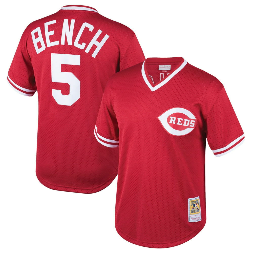 Johnny Bench Cincinnati Reds Mitchell & Ness Youth Cooperstown