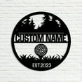 thumbnail image 4 of Craftnamesign Personalized Golf Metal Name Sign, Custom Golfer Metal Wall Art, 4 of 5