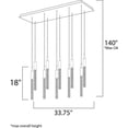 thumbnail image 7 of -75W 10 Led Pendant-11 Inches Wide By 18 Inches High-Black Chrome Finish Et2 Lighting E32779-91Bc, 7 of 7