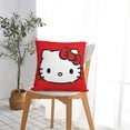 thumbnail image 4 of Hello Kitty Pillow Cover, Square Throw Pillow Cases For Couch Sofa Bed Living Room,Home Decorative, 22"X22", 4 of 9