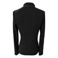 thumbnail image 5 of FYDUU Women's T Shirt Fall Tops Womens Long Sleeve T Shirts Turtle Neck Stretchy Slim Fitted Knit Shirts Lightweight Sweater Basic Layering Top Trendy Going Out Shirts, 5 of 5