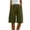 Army Green, variant on Juslio Women Shorts Straight Leg Pockets Loose Comfy Cotton Linen Solid Casual Athletic Shorts Women