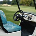 thumbnail image 6 of Pzuqiu 2 Piece Sea Turtle Golf Cart Seat Covers - Breathable Washable Universal Fit Set for 2-Seater Golf Carts, Protective Gift for Golf Lovers, 6 of 10