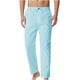 thumbnail image 2 of Pantalones largos de lino y algodón para hombre con cintura elástica y cordón ajustable. Pantalones casuales de uso diario. Pantalones rectos. Pantalones deportivos. Pantalones de lino para hombre., 2 of 6