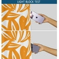 thumbnail image 6 of Vargottam Bold Leaf Print Design Blackout Curtains - Set of 2 Panels, 42 x 63 Inches Each - Light Blocking & Thermal Insulated Drapes with Grommet Top for Bedroom & Living Room - Orange, 6 of 9