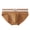 Brown, variant on Joernso Men Briefs Mid-rise Elastic Waistband Breathable Color Matching Slim Fit Underwear with 3D Pouch Design Daily Wear