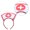 Red, variant on Delicate Halloween Nurse Hat Hair Hoop Headbands Hair Bands Party Decoration for Girls and Womens Photo Props
