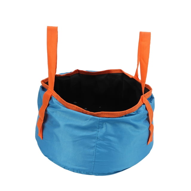 Seau Pliable, Récipient de Lavage Pliable Durable Universel Réutilisable avec Poignée pour le Camping Vert Armée, Vert Noir, Orange, Bleu, Camouflage