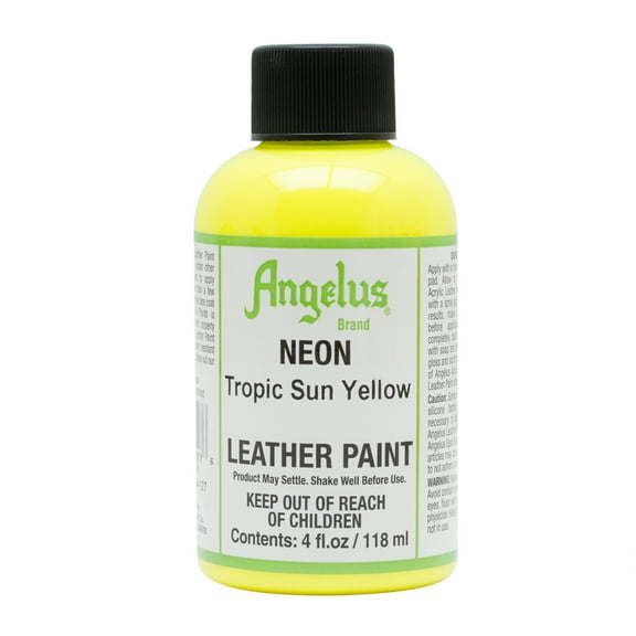 Angelus® Neon Leather Paint, 4 oz., Tropic Sun Yellow