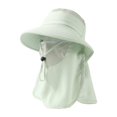 thumbnail image 2 of Sombrero para el libre para hombres y mujeres con protección facial para mochileros, vacaciones y senderismo. Verde, 2 of 10