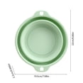 thumbnail image 3 of Mlkoz Foldable Wash Basin – Large Green Collapsible Plastic Tub for Dorm, Travel & Home Use, 3 of 9