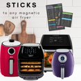 thumbnail image 3 of Air Fryer Magnetic Cheat Sheet Set Of 2, Air Fryer Accessories Cook Times, Air fryer Accessory Magnet Sheet Quick & Easy Reference Guide for Air Frying & Cooking Recipes, 3 of 6