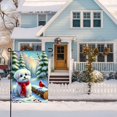 thumbnail image 6 of Christmas Garden Flag 12x18 Inch Winter Puppy Outdoor Yard Decoration Seasonal Holiday Garden Banner Snow Scene Cardinal Festive Porch Lawn Flag for Front Yard Outdoor Decor, 6 of 6