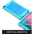 thumbnail image 6 of Shockproof Case for Galaxy Tab A 8.0 inch, Heavy Duty Stand Anti Scratch Drop-Proof Protection Kids Case with Hand Shoulder Strap for Galaxy Tab A 8.0 2019 Release SM-T290/T295/T297,Aqua & Blue, 6 of 7