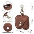 thumbnail image 3 of Hiram Airpods Pro Leather Case, AirPods Pro Wireless Charging Case With Metal Hook(Brown), 3 of 7