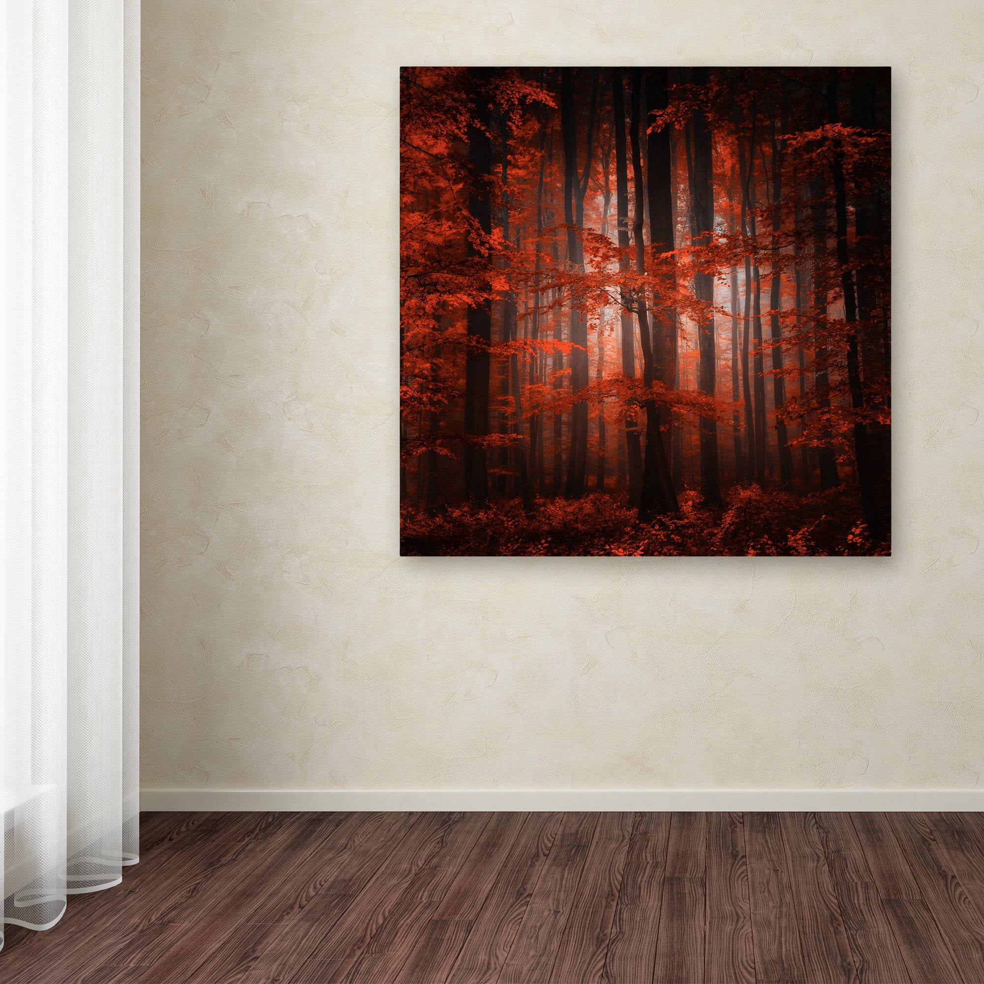Trademark Fine Art "Red Parallel Universe" Canvas Art by Philippe Sainte-Laudy