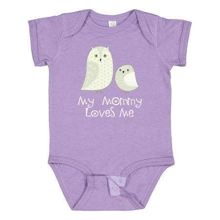 

Inktastic My Mommy Loves Me Owl Gift Baby Boy or Baby Girl Bodysuit