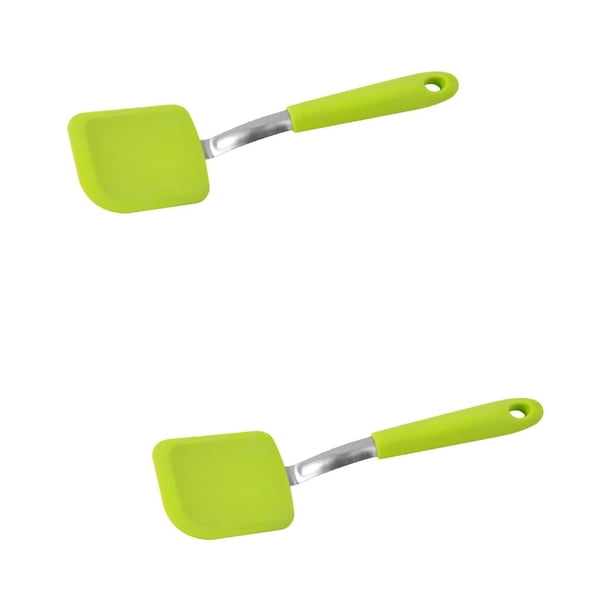 Espátula de silicona para freír panqueques, paquete de 2, resistente al calor, para galletas, huevos, crema y panqueques.