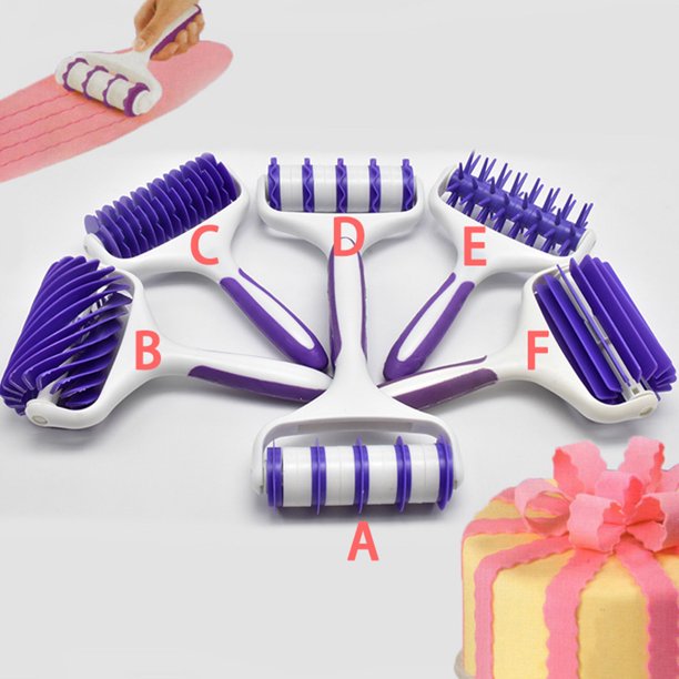 Cake Fondant Strip Ribbon Cutter Embosser Roller Cake Pattern