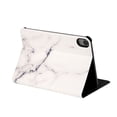 thumbnail image 5 of Marble Pattern Case for Apple iPad Mini (2021) (6th Generation) (8.3 Inch) Tablet - TECH CIRCLE Slim Thin Lightweight Case with (Adjustable Stand) Protective Flip Folio Cute Cover (White Marble), 5 of 7