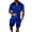 Blue, variant on Vedolay Two Piece Short Set Men's 2 Piece Summer Outfits Fashion Casual Shirt and Shorts Tracksuit Set,Blue XXL