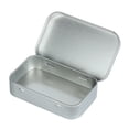 thumbnail image 4 of Card Storage Case Supplies Multi Use Rectangular Container Iron Organizer Portable Durable Empty For Gadget Crafts Outdoor Home Traveling Argent with Hinge, 4 of 8