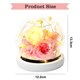 thumbnail image 2 of Decoración de flores eternas, rosa más cubierta de cristal de hortensia con luces, regalos navideños, regalos de cumpleaños para familiares y amigos, 2 of 5
