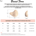thumbnail image 5 of BIMEI Cotton Breast Forms Breast Prosthesis Mastectomy Bra Insert Pads Light-weight Ventilation Sponge Boobs for Women Mastectomy Breast Cancer Support #1,Holey Spiral,1 Piece,Right,M, 5 of 6