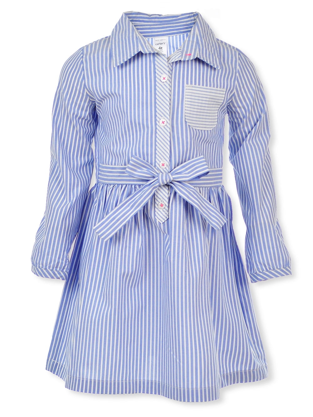 carters striped shirt dress